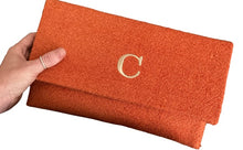 Cargar imagen en el visor de la galería, Bolso Clutch  Personalizado CLAUDINE - Rústico Naranja