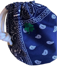 Cargar imagen en el visor de la galería, Bolso Bucket  Personalizado CLAUDINE - Bandana Azul Marino